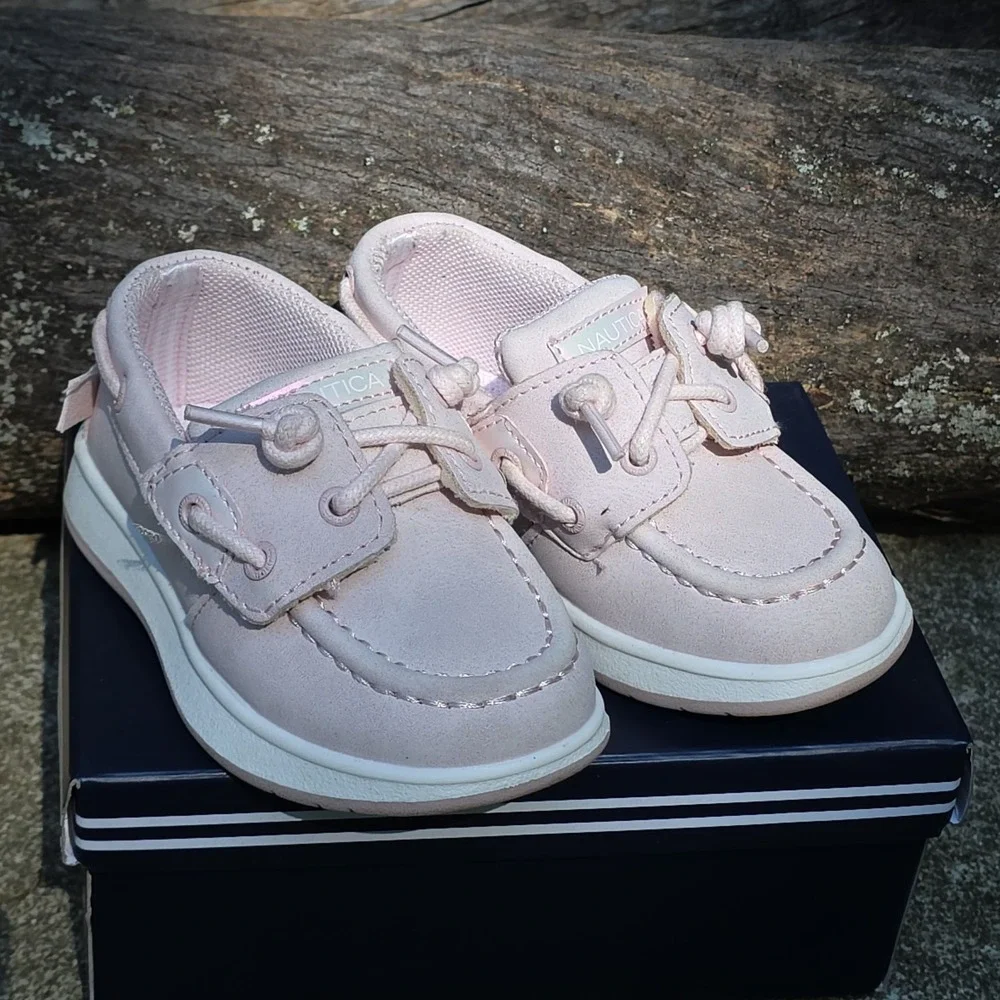 Nautica Toddler Girl Blush Pearl Oxfords US‎ Size 6 Boat Shoes